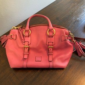 Pink Dooney & Bourke Florentine Bristol Satchel